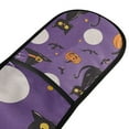 thumbnail image 4 of Yayeee Double Oven Mitt Kitchen Heat Resistant Baking 35" x7" Quilted Glove, Halloween Black Cat, 4 of 6
