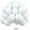 White, variant on Black Balloons Latex Party Balloons, 100 Pack 12 inch Round Matte Balloons For Balloon Garland or Balloon Arch as Party Decorations, Birthday Decorations, Retirement Party Decorations