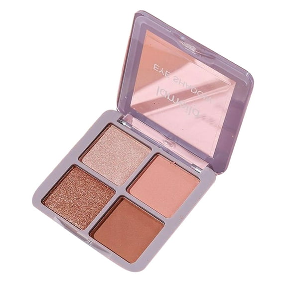 4 Colors Pop Eyeshadow Palette Professional Makeup Sparkling Eyeshadow for Party Cosplay Makeup 3