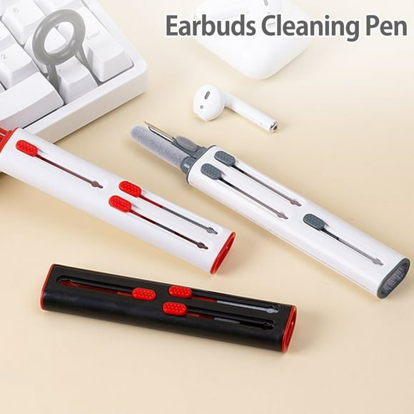 3 in 1 Multifunction Bluetooth Earbuds Cleaning Pen with Soft Brush Cleaning Kit for Wireless Earphones Case Keyboard