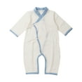 thumbnail image 2 of Mwjwdo Kimono Baby Boy Girl Romper Long Sleeve Muslin Robe Newborn-24 Months Suitable for Autumn and Winter, 2 of 3