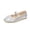 Sliver, variant on LuckLilac Girls Glitter Flats Flower Mary Jane Shoes Easy On Dress Shoes for Toddler Little Big Kid Party Wedding School Wear