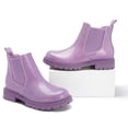 thumbnail image 3 of Bocca Girls Glitter Chelsea Boots Purple Ankle Booties With Zipper 12M, 3 of 6