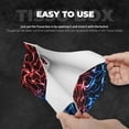 thumbnail image 3 of Goofa Red And Blue Lightning Pattern Triangle Square Tissue Box Cover, Modern PVC Leathe Facial Paper Holder,Decorative Holder/Organizer for Bathroom Vanity Countertop, 3 of 9