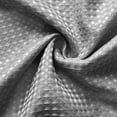 thumbnail image 2 of Dark Gray Shower Curtain Premium Fabric Shower Curtains Waffle Textured Bath Curtain Sets with 12 Plastic Hooks - 72"W x 72"H, Water Repellent, Machine Washable, 2 of 2