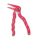 thumbnail image 2 of Alicates de pesca anodizados con cortador de acero de tungsteno, tijeras y herramientas de engranaje rojo, 2 of 6