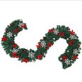 thumbnail image 2 of Guirnalda Navideña Decoraciones Guirnalda Con Luces Led Red Berry Rattan Para El Festival Del Árbol De Navidad Interior Exterior Serendint HA038286-00, 2 of 6