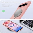 thumbnail image 5 of KOMI for Google Pixel 9 Pro XL Case, Silicone Phone Case with 1 Screen Protector, Soft Anti-Scratch Microfiber Lining, Full Body Shockproof Slim Cover Support Wireless Charging, Pink, 5 of 5