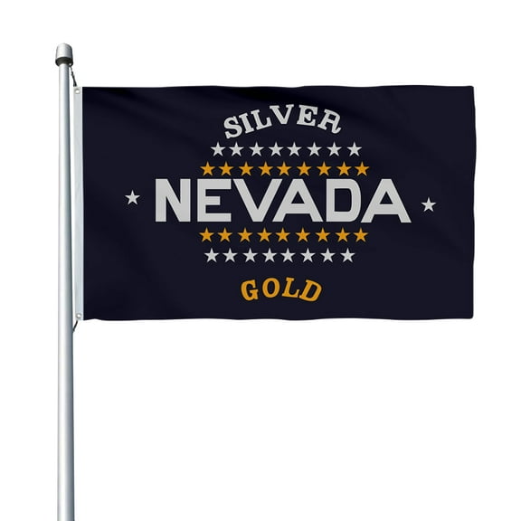 Aihccy Nevada (1905–1915) Flag with Brass Grommets Size - 3x5Ft