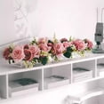 thumbnail image 3 of Florero de acrílico perfecl rectangular Largo moderno decorativo para mesa de oficina 45cmx10cmx6.5cm, 3 of 8
