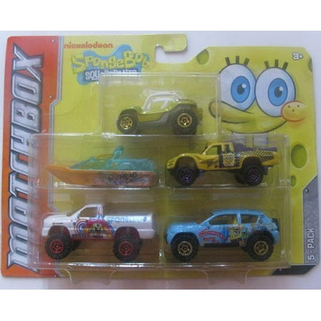 Matchbox The SpongeBob SquarePants Cars, 5 Pack