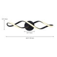 thumbnail image 2 of Aiwen Modern Integrated Light Fixture LED Black Wall Sconce, 2 of 9