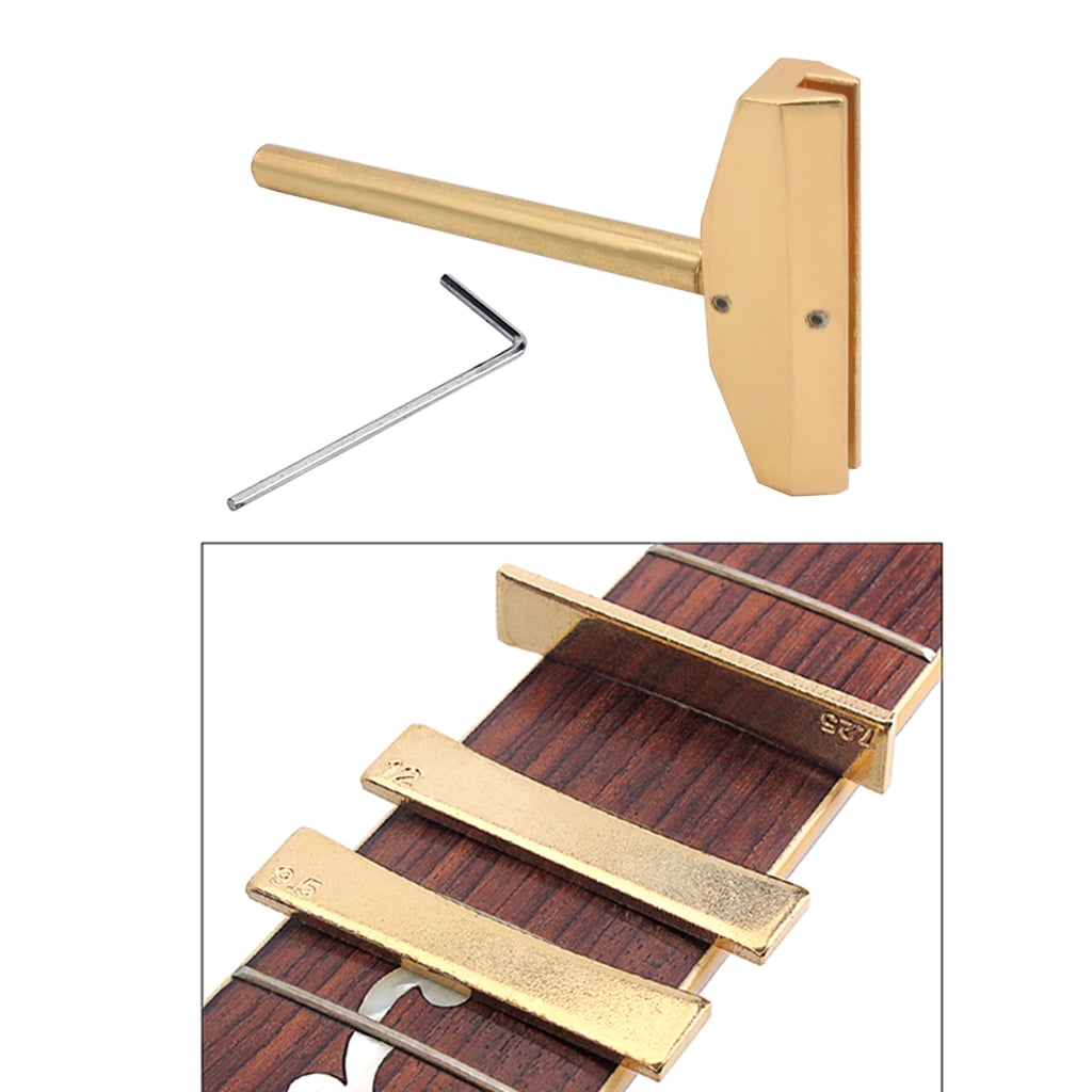 Oasiva Fretboard Press Caul & Radian Fret Inserts Guitar Bass Fingerboard Pressing Tool