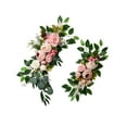 thumbnail image 1 of 2x Hanging Artificial Flower Arch Decor Flower Wedding Decorative for Wedding Background Pink, 1 of 9