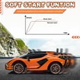 thumbnail image 4 of Gift for Kid! 2V Electric Ride On Car for Kids, Licensed Lamborghini Sian Powered Motorized Vehicles w/ Parent Remote Control, LED Lights Horn, 4 of 7