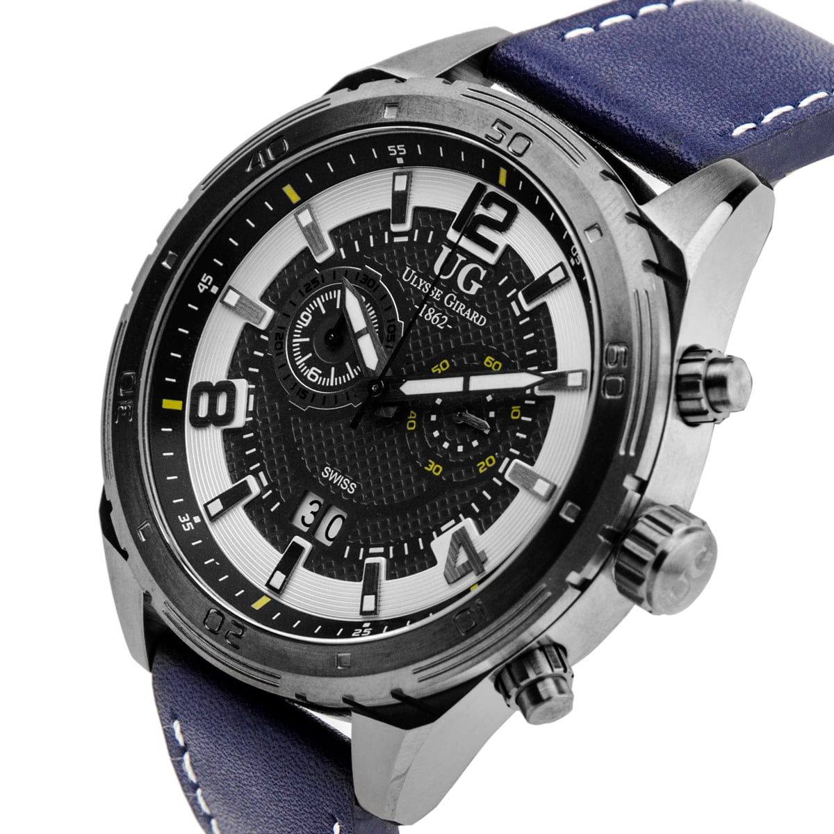 Ulysse girard bombardier men's swiss chronograph watch Clearance