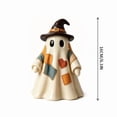 thumbnail image 7 of Halloween Vintage Patchwork Ghost, 2PCS Patchwork Ghost with Pumpkin Lantern, Vintage Halloween Decor, Rustic Ghost Figurine for Mantel Shelf Entryway Porch, 7 of 7