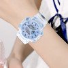 Reloj infantil luminoso e impermeable con esfera para estudiantes, reloj electrónico multifuncional para niños