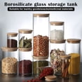 thumbnail image 3 of Glass Kitchen Storage Canister Large Capacity Storage Jar for Food Storage Organization  10*25cm, 3 of 7