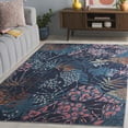 thumbnail image 3 of SAFAVIEH Tacoma Brittania Floral Machine Washable Area Rug, Navy/Green, 4' x 6', 3 of 13