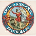 thumbnail image 2 of Anonymous 20x20 Gold Ornate Framed and Double Matted Museum Art Print Titled - Smith and Nicodemus, Baltimore, Md (1873), 2 of 4
