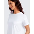 thumbnail image 4 of CRZ YOGA Pima Cotton Relaxed T-Shirts for Women Workout Athletic Gym Casual Short Sleeve Shirts, 4 of 4