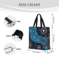 thumbnail image 3 of Disketp Bohemian Turtle Bolsa Tote de Lona para Mujer, Bolso de Hombro y Cruzado con Cierre de Cremallera, 3 of 7