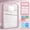 Pink#2, variant on QAZbgdl Transparent Storage Bag A4 Book File Holder Mesh Classification Organizer for Homework Exam Papers Tutoring Supplies - 3 Layer Large Capacity Document Pouch for Office Home Use