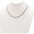 thumbnail image 3 of Sterling Silver Rhodium-Plated Polished Cz Necklace (18 X 6.42) Made In China -Jewelry By Sweet Pea, 3 of 7