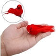 thumbnail image 4 of QCUTEP 10Pcs Red Artificial Christmas Cardinal Birds Mini Feather Birds Ornaments Christmas Cardinal Birds Clip for Christmas Tree Home Decor, 4 of 14