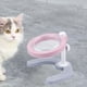 thumbnail image 1 of Cuenco inclinado, cuenco de alimentación para mascotas, altura ajustable para perros pequeños, gatos, platos fáciles de limpiar para gatos, rosa, 1 of 8