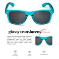 thumbnail image 5 of Translucent Frame Colorful Neon 80s Sunglasses for Men Women Reflective Mirrored Sun Glasses, 5 of 6