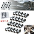 20 Pcs Bulge Lug Nuts 12x1.5 Chrome for Ford Escape Fusion Focus
