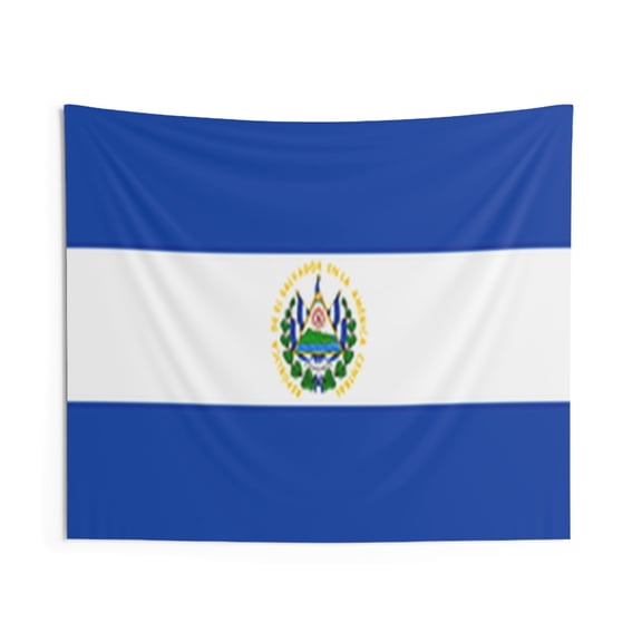El Salvador Country Flag Wall Hanging Tapestry