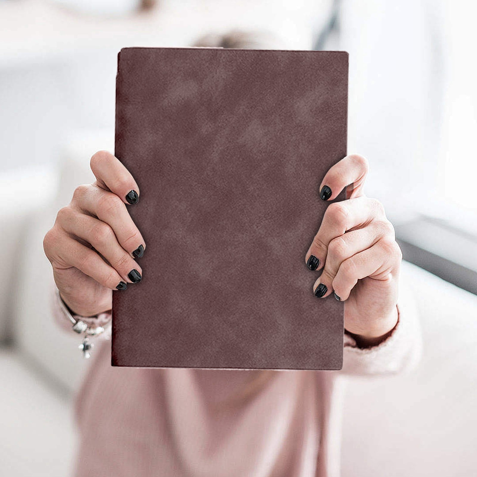 Lined Journal Notebook,A5 Soft Paper Notebook,Thick College Ruled Thick Classic with Pen Loop Notebook Journals for Work Writing Note Taking,Business,Office,6.18x8.35 inch (Coffee)
