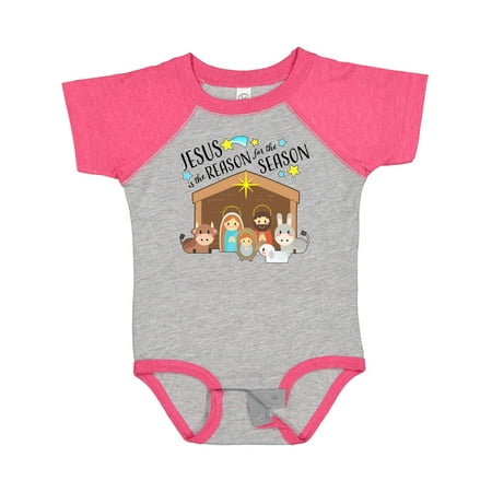 

Inktastic Jesus is the Reason for the Season Christmas Nativity Gift Baby Boy or Baby Girl Bodysuit