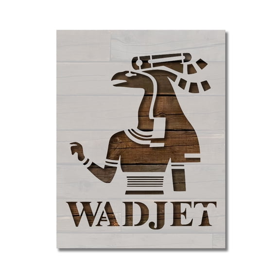 Ancient Egyptian God Wadjet Stencil Template Reusable 8.5 x 11 Inches for Painting on Walls, Wood, Arts and Crafts by Stencilville
