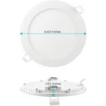 thumbnail image 4 of Luxrite 6 inch Ultra Thin LED Recessed Light with J-Box 12W 5 Color Selectable Dimmable 1000 Lumens IC Rated 6-Pack, 4 of 8