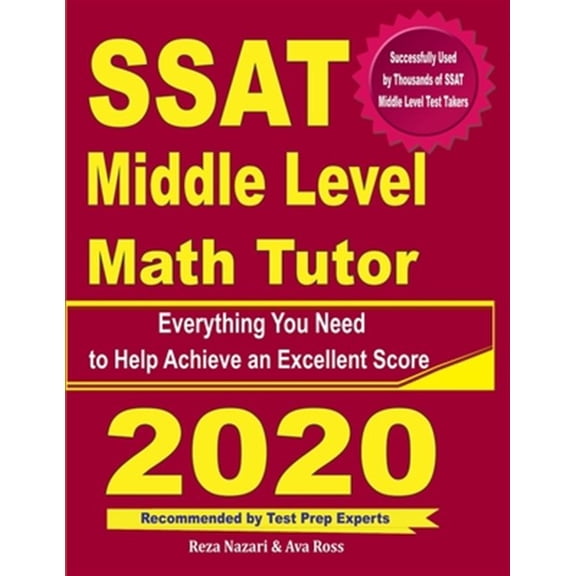 Pre-Owned SSAT Middle Level Math Tutor: Everything You Need to Help Achieve an Excellent Score