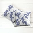 thumbnail image 2 of Ambesonne Blue Throw Pillow Cover 2 Pack, Japanese Dragons Mythical, 20", Blue, 2 of 6