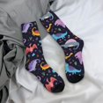 thumbnail image 5 of Vsdgher Cartoon Dinosaur Crew Socks for Men & Women, Breathable Casual Athletic Ankle Socks, 5 of 6