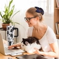 thumbnail image 2 of 40 oz Cute Cat Tumbler with Handle and Straw Lid cat gifts for cat lovers for Women Double Insulated Cup Travel Coffee Mug, 2 of 6