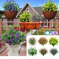 thumbnail image 1 of Realistic Artificial Flowers 8 Bundles - Fade Resistant Faux Plants for Home Decor, Wedding, Party & Outdoor Use, 1 of 2
