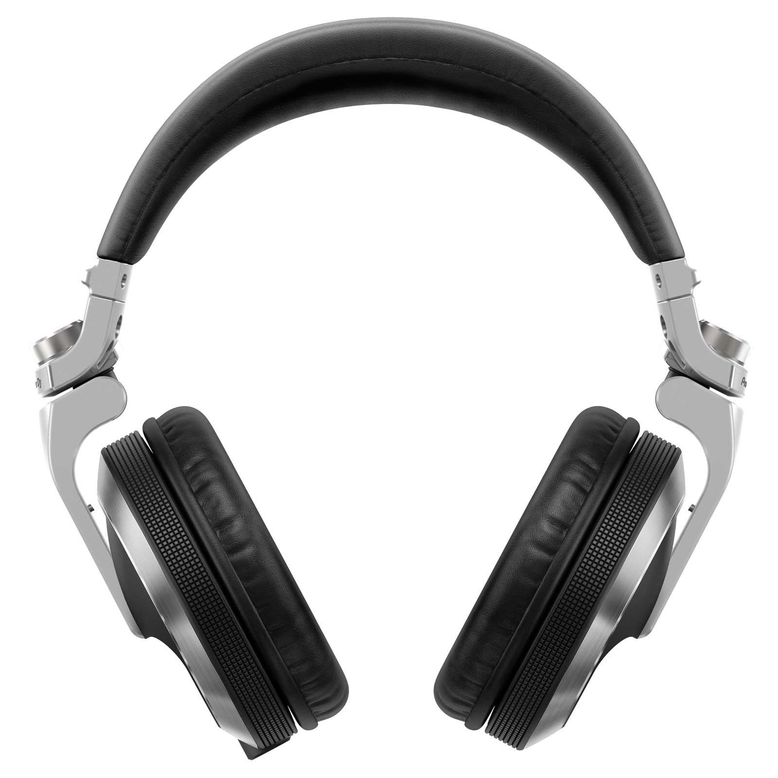 Pioneer DJ HDJ-X7 Professional Over-Ear Silver DJ Headphones with Headphone Gear Bag Package