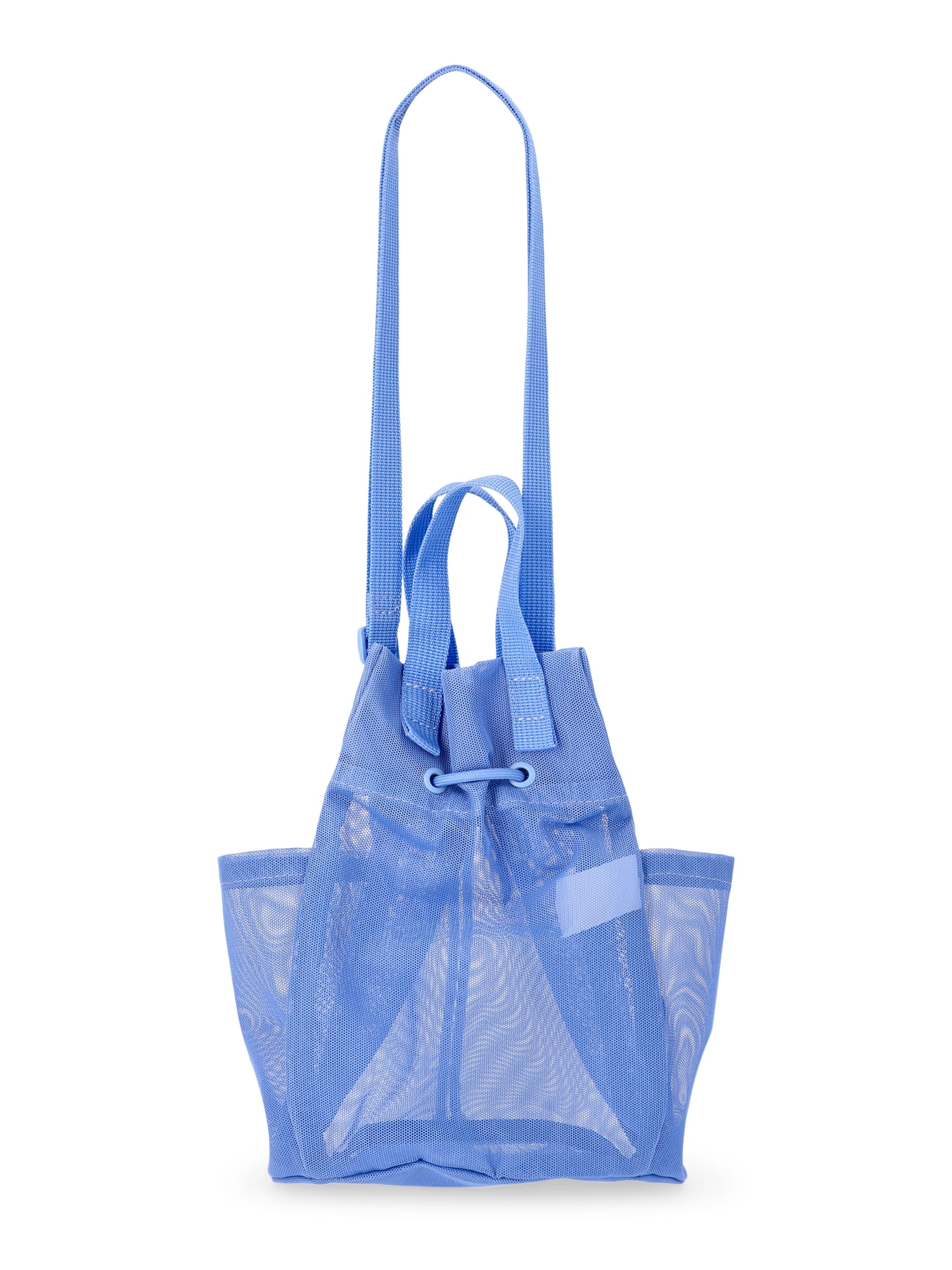 No Boundaries Women's Drawstring Crossbody, Blue