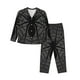 thumbnail image 1 of Fotbe Black Spider On Web 1 Conjunto de Pijama de Manga Larga para Mujer con Estampado, Ropa de Dormir de 2 Piezas, Conjunto de Casa Suave y Cómodo con Bolsillos-Medium, 1 of 7