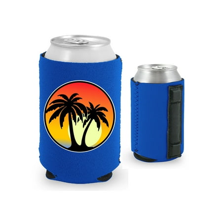 

Palm Tree Magnetic Can Coolie (Royal Blue)