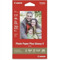 Canon PP-201 Photo Paper - 4" x 6" - Glossy - 100 / Pack - White