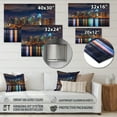 thumbnail image 4 of Designart "Montreal Skyline At Night Urban Elegance" Montreal Metal Art Print, 4 of 5