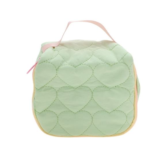 Bolsas de maquillaje delicadas únicas 1 Pc para viajes de negocios color verde de poliéster